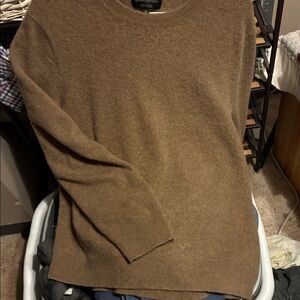 Banana Republic Men's Tan Crewneck 100% CASHMERE WOOL
